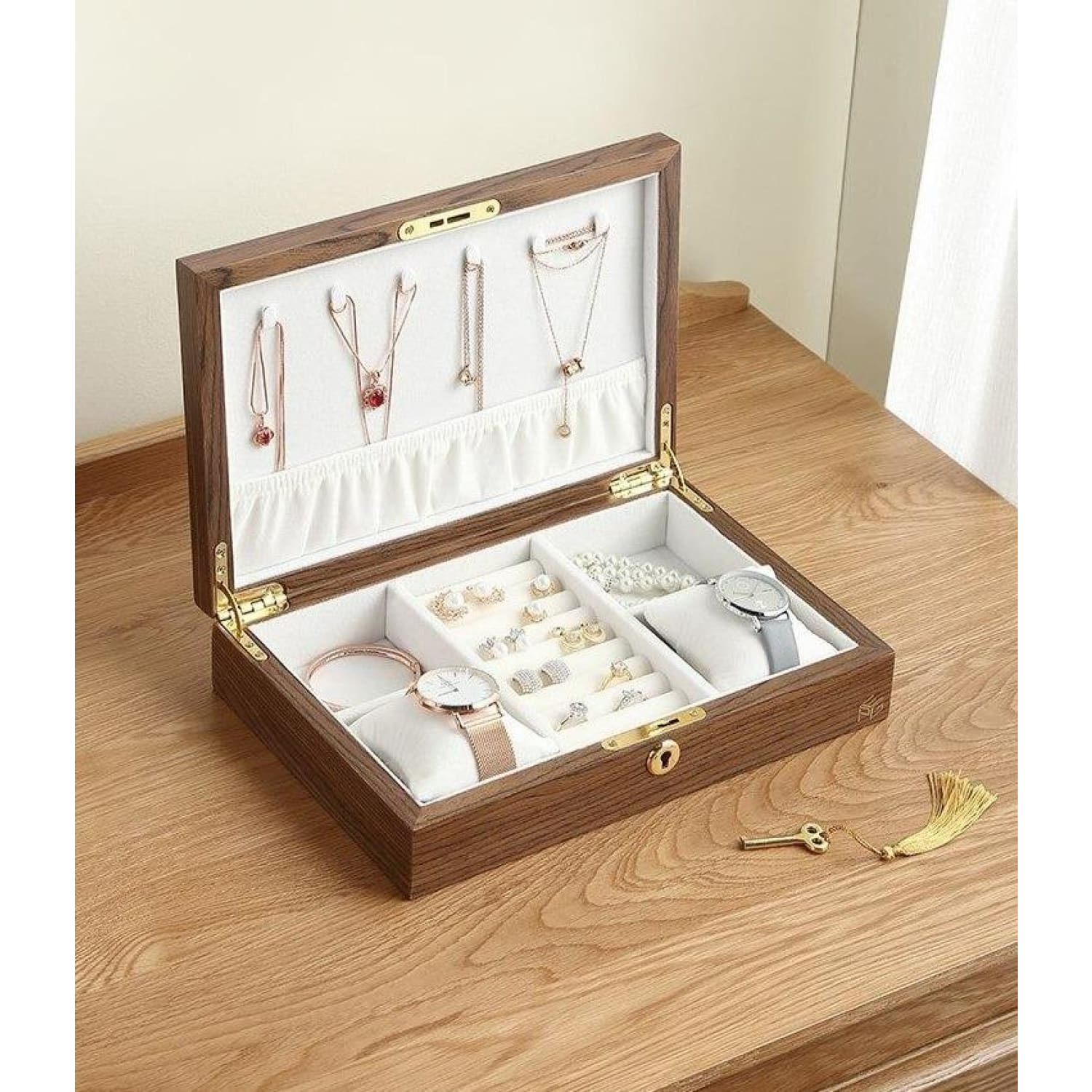 Coffret bijoux en bois d'occasion - Décoration Coffret bijoux en bois d'occasion - Décoration