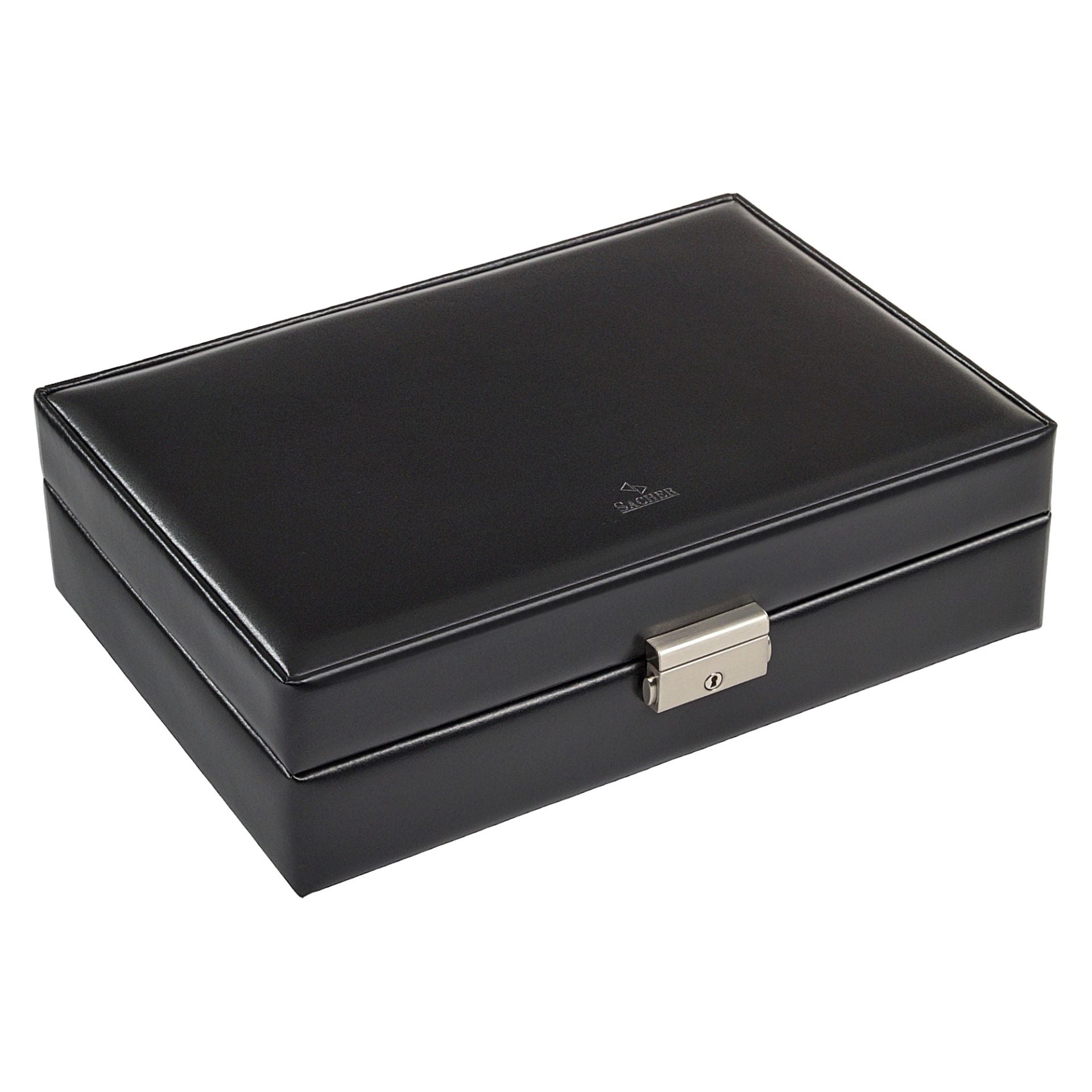 Vintage-Uhrenbox aus Leder – Braun