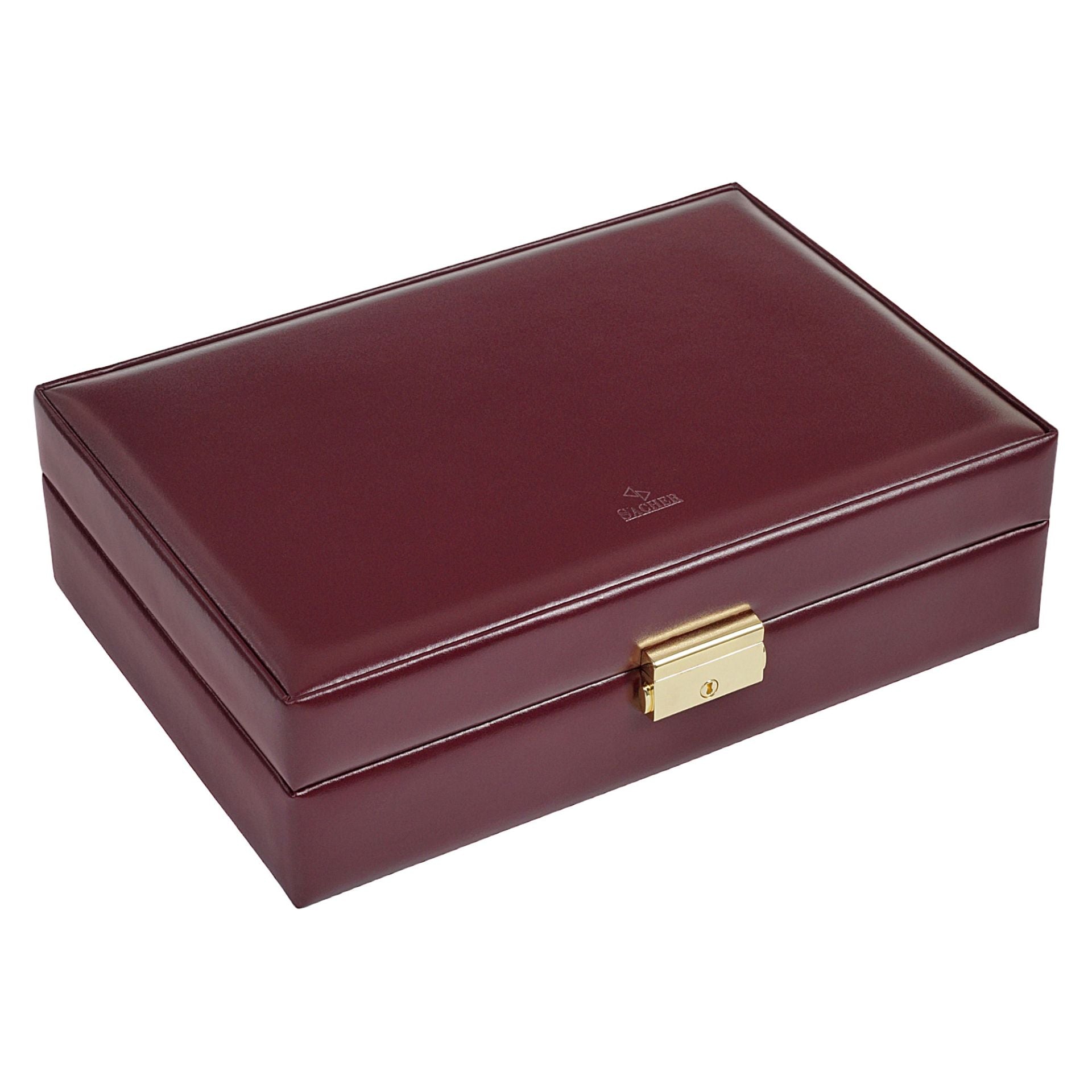 Vintage-Uhrenbox aus Leder – Braun