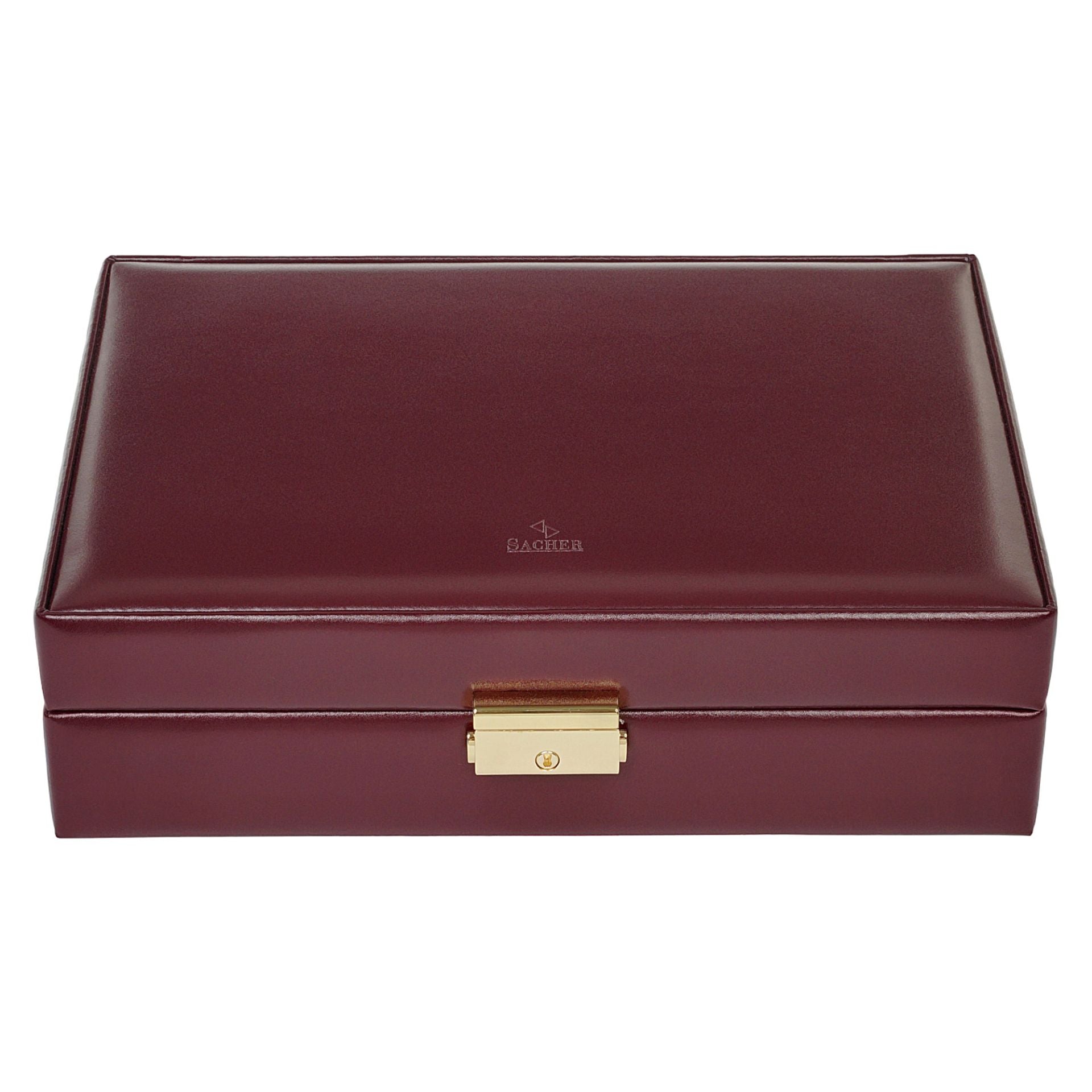Vintage-Uhrenbox aus Leder – Braun