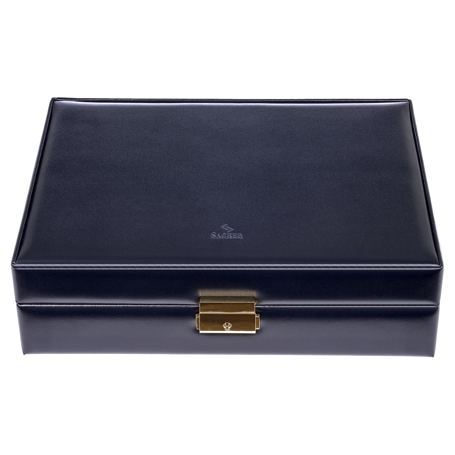 Vintage-Uhrenbox aus Leder – Braun