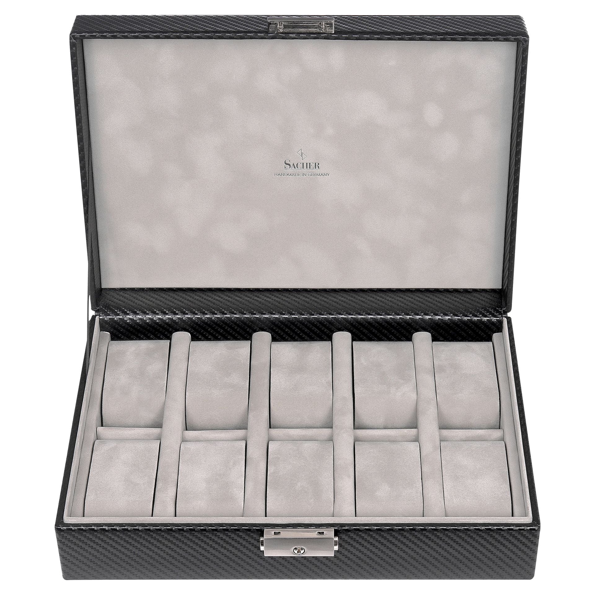Vintage-Uhrenbox aus Leder – Braun