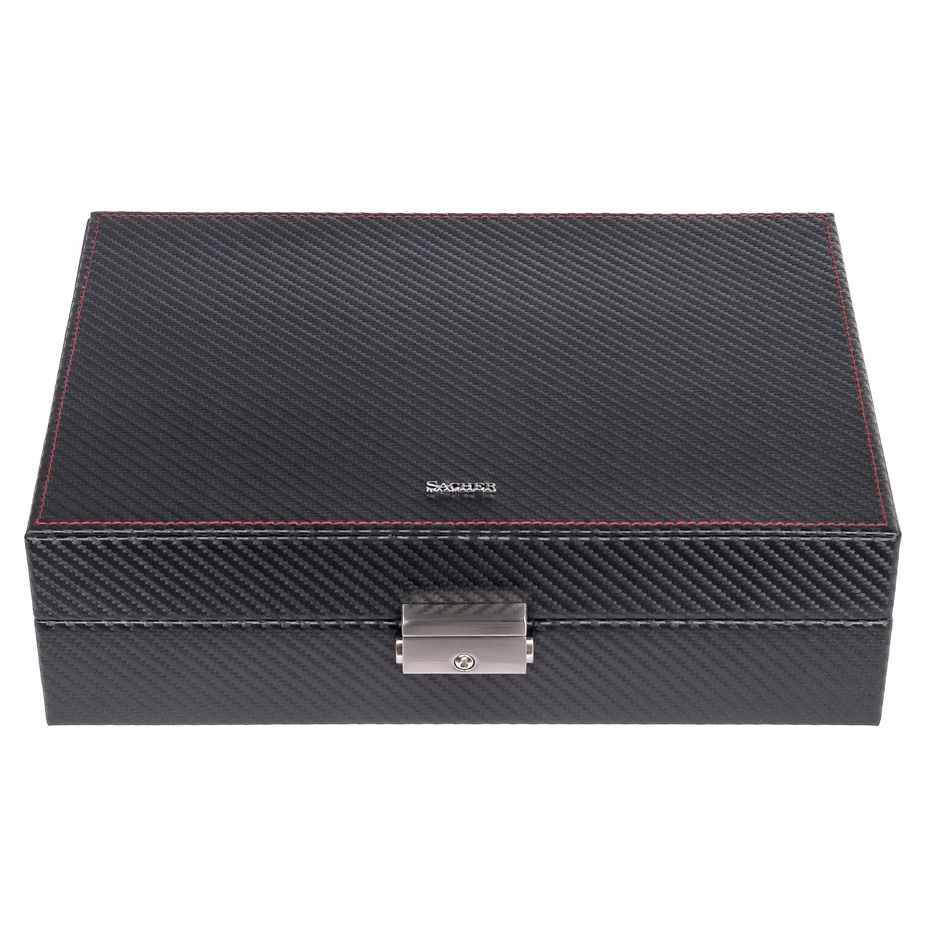 Vintage-Uhrenbox aus Leder – Braun
