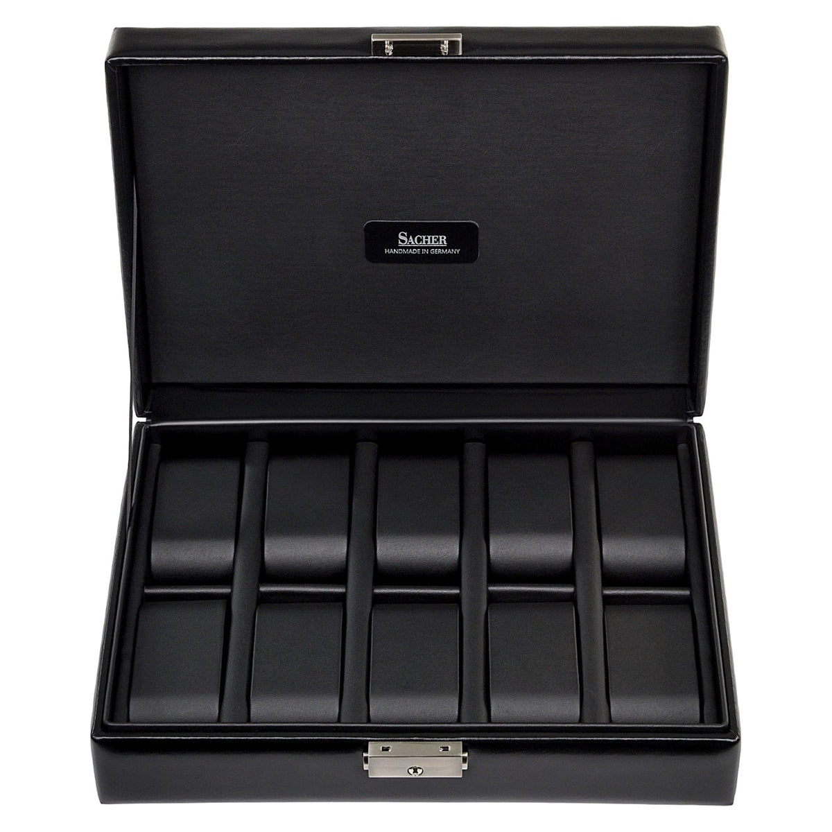 Boîte de Rangement à Montres avec Serrure noir