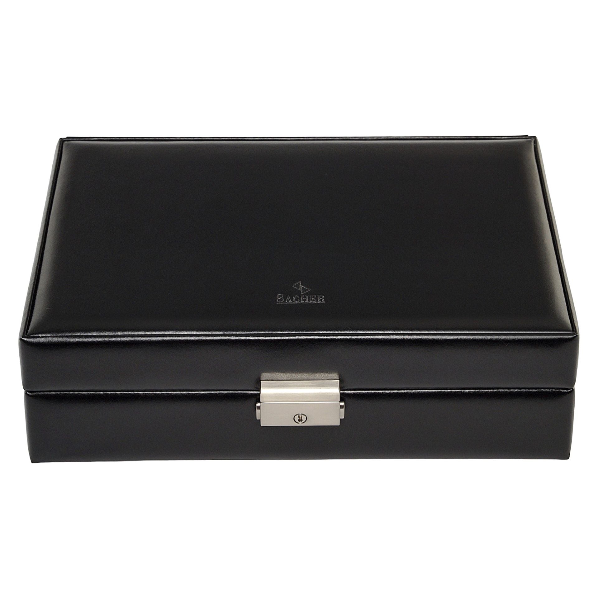 Boîte de Rangement à Montres avec Serrure noir