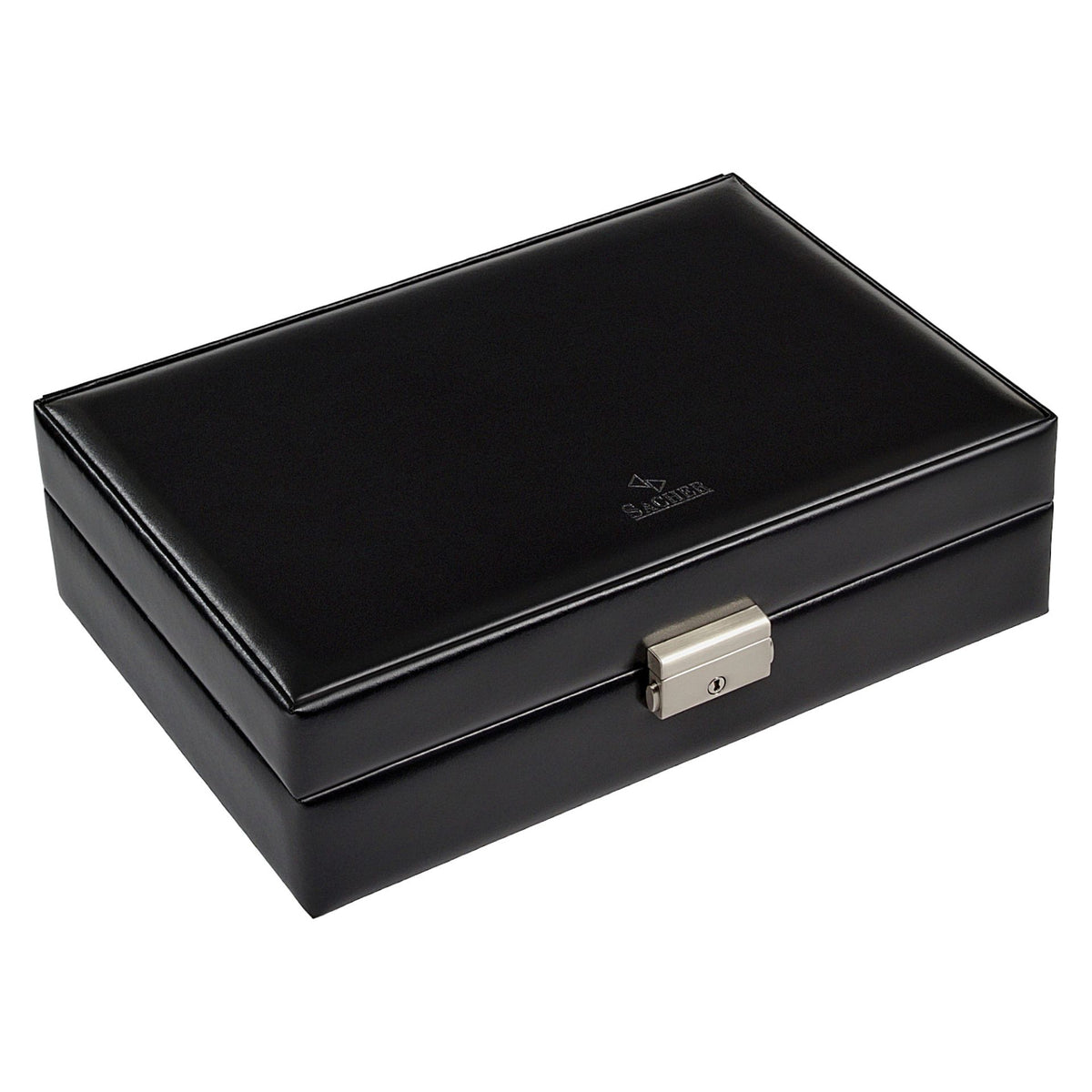 Boîte de Rangement à Montres avec Serrure noir