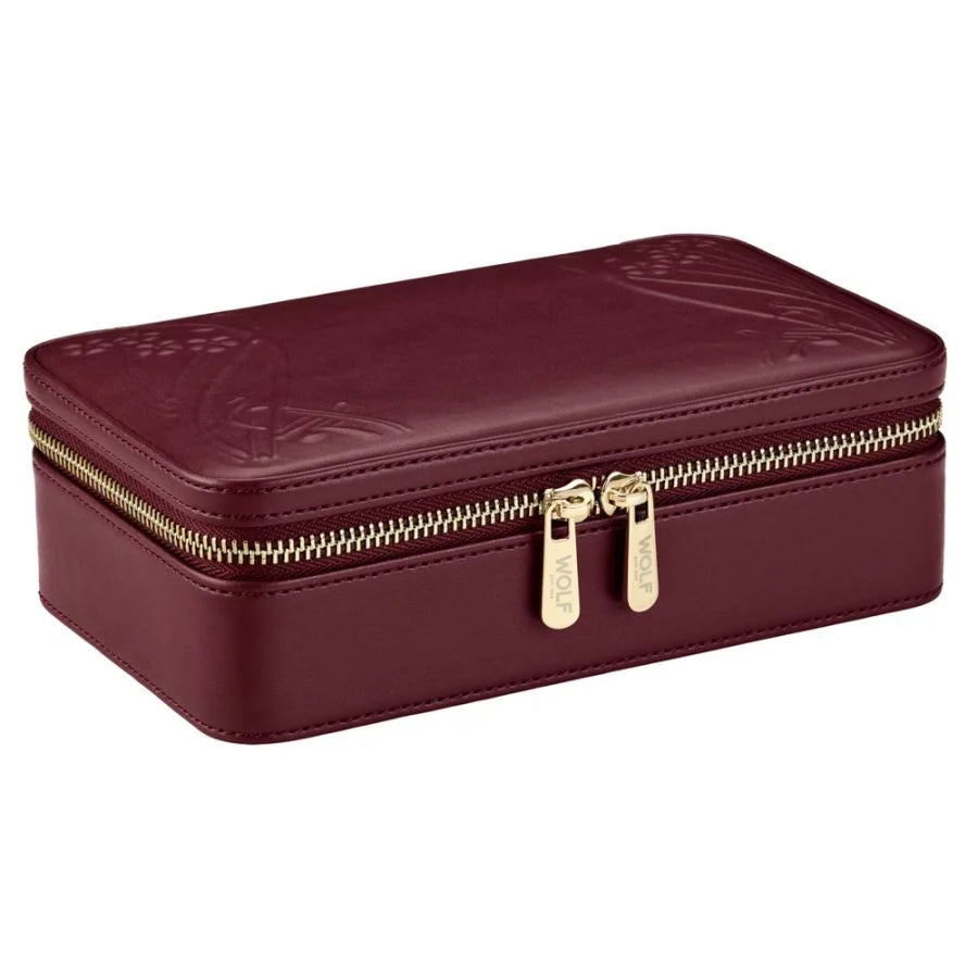 Etui Zippé à Bijoux | Wolf 1834 - LIBERTY | Bordeaux