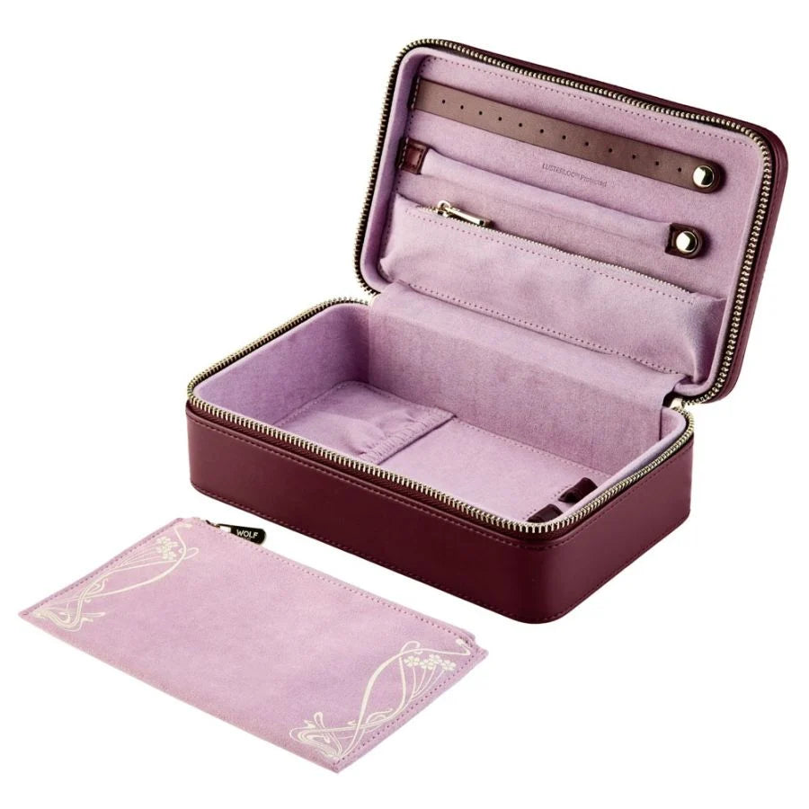 Etui Zippé à Bijoux | Wolf 1834 - LIBERTY | Bordeaux