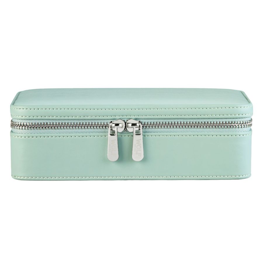 Etui Zippé à Bijoux | Wolf 1834 - LIBERTY | Vert d'eau