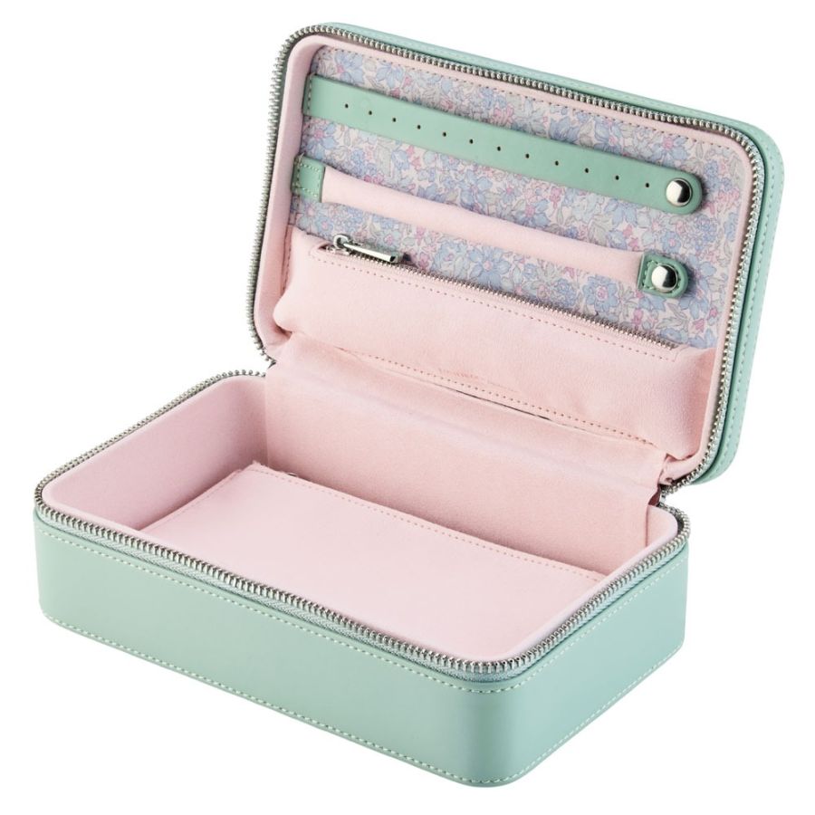 Etui Zippé à Bijoux | Wolf 1834 - LIBERTY | Vert d'eau