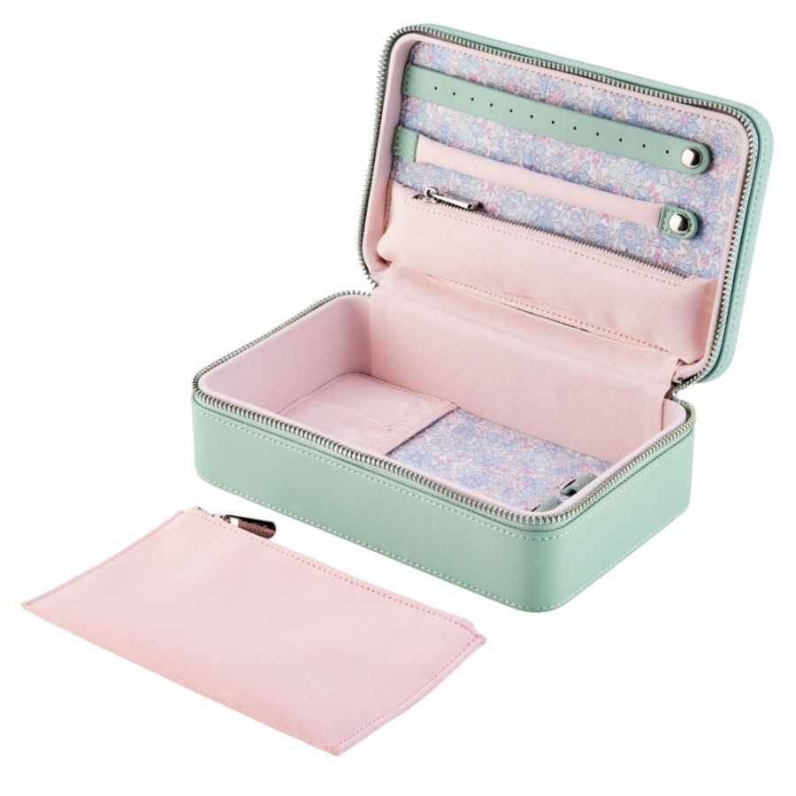Etui Zippé à Bijoux | Wolf 1834 - LIBERTY | Vert d'eau