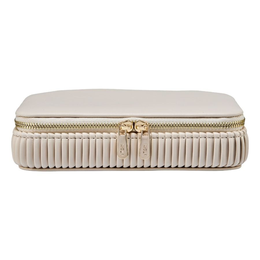 Etui Zippé à Bijoux | Wolf 1834 - Bella | Crème