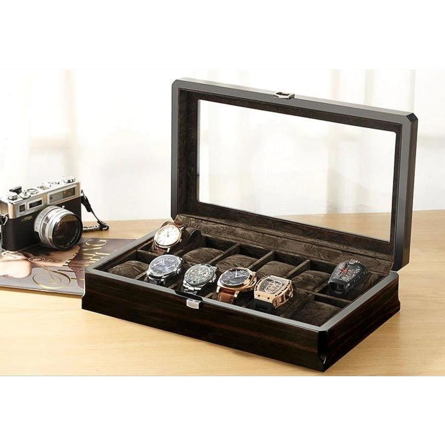 Coffret 10 Montres Noir