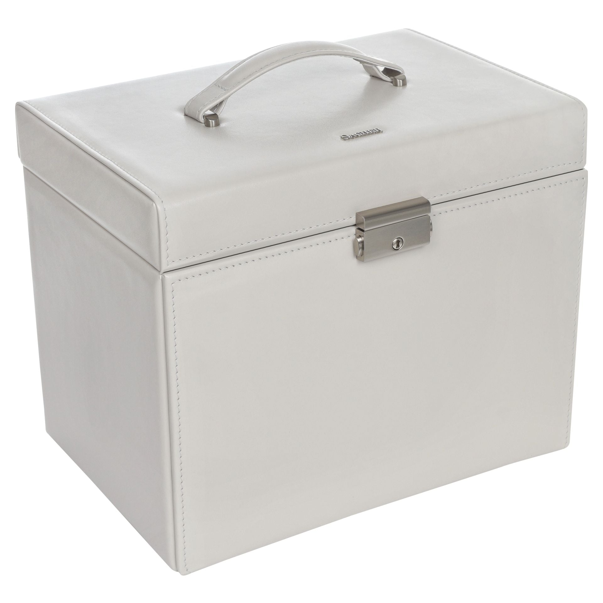  Grand coffret à bijoux gris clair