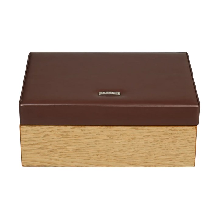 Lackierte Uhrenbox aus Holz – Grau