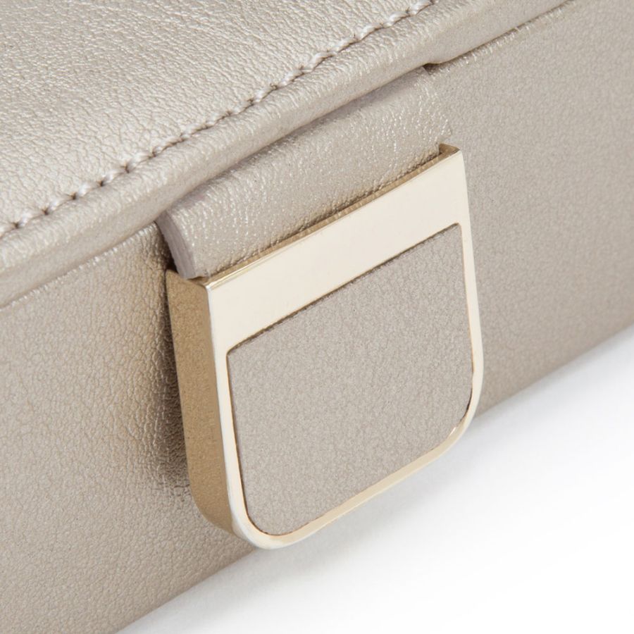 Coffret Palermo safe deposit gris irisé avec miroir et compartiments