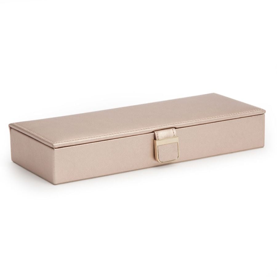 Coffret Palermo safe deposit rose irisé avec miroir et compartiments