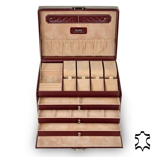 Lot De 8 Boîtes à Bijoux Et Montres – Support En Papier Kraft Beige (gros)