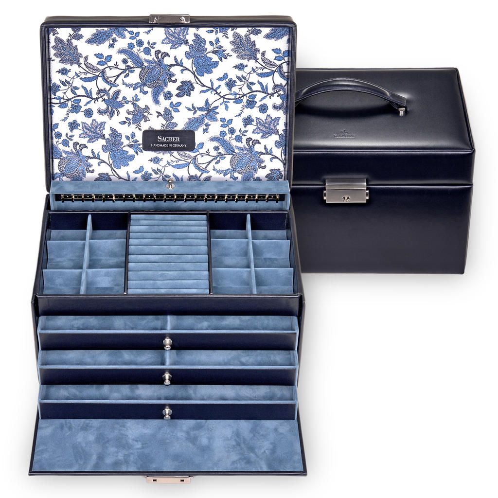 Boîte à bijoux en cuir - Florage