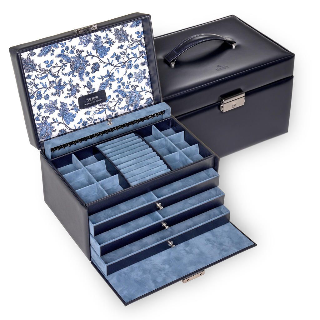 Boîte à bijoux en cuir - Florage