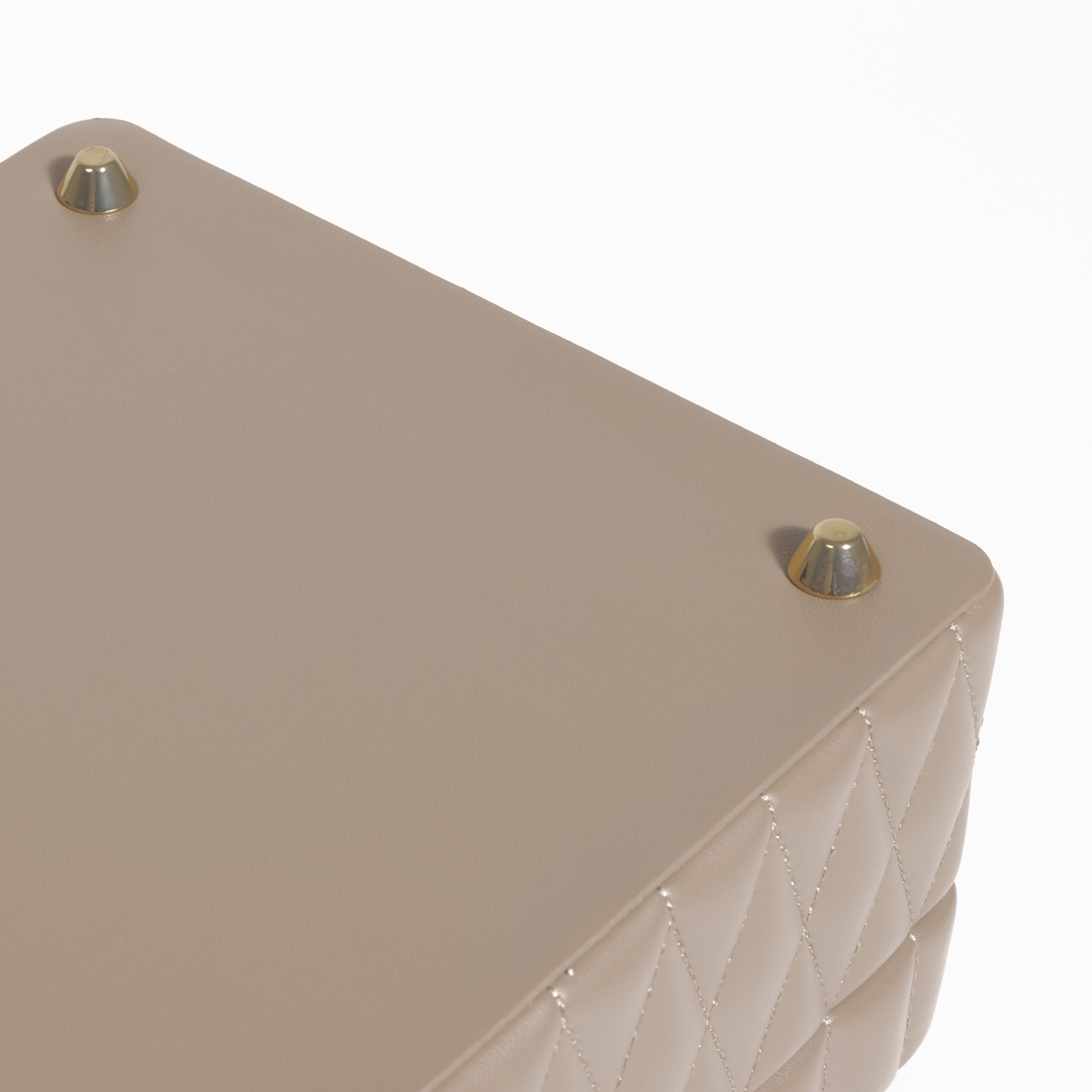 Boîte à bijoux matelassé | Saphira | Taupe