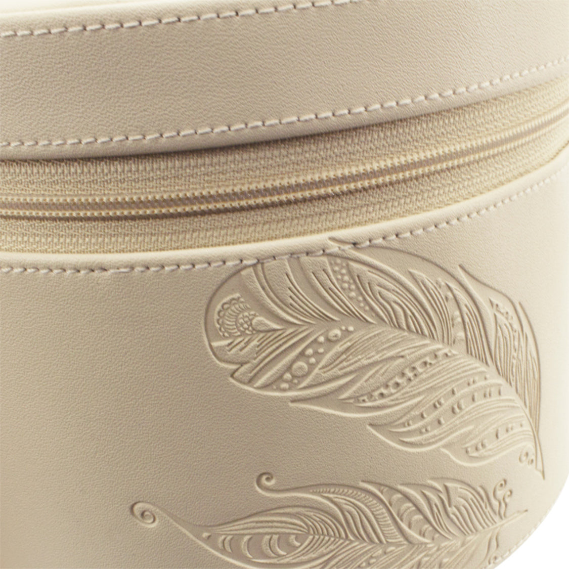 Boîte à Bijoux Ronde Beige - Royaume de la Boîte