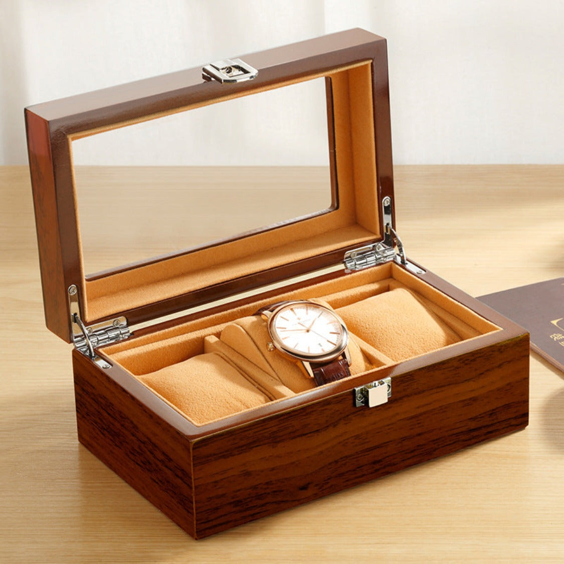 Coffret de Rangement à Montre en Bois