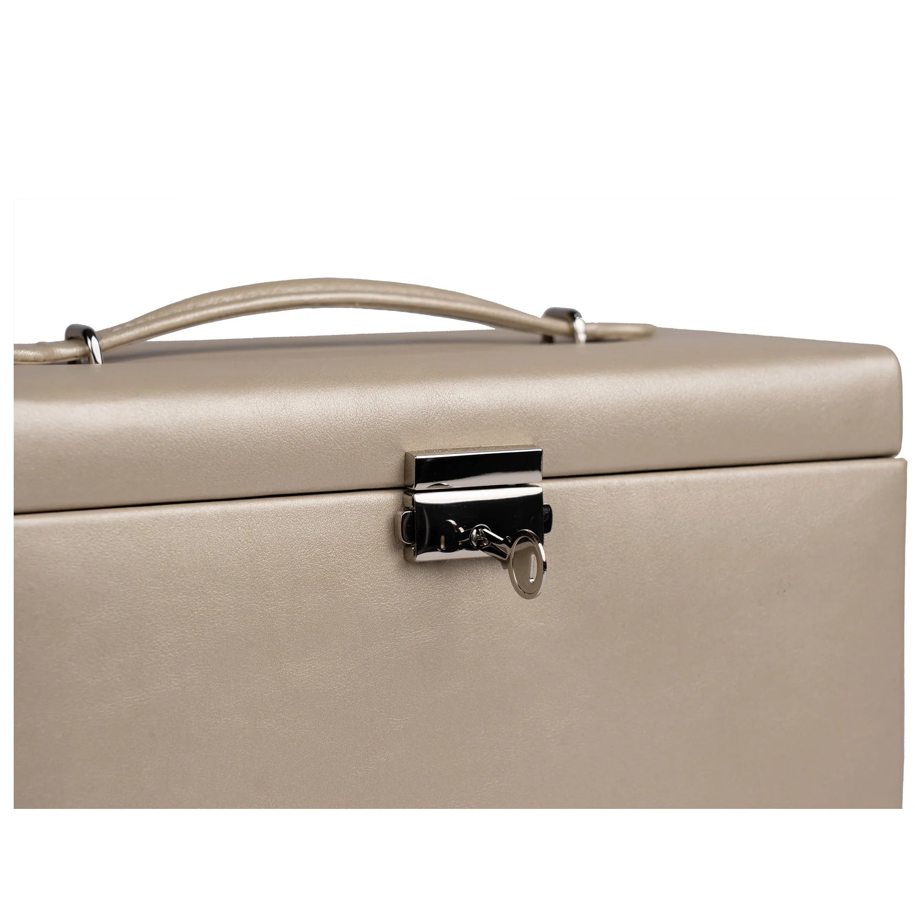 Boîte à bijoux｜Classico dorée en cuir véritable