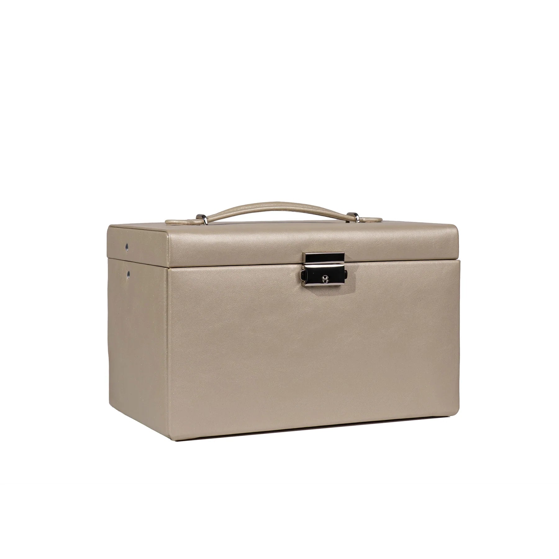 Boîte à bijoux｜Classico dorée en cuir véritable