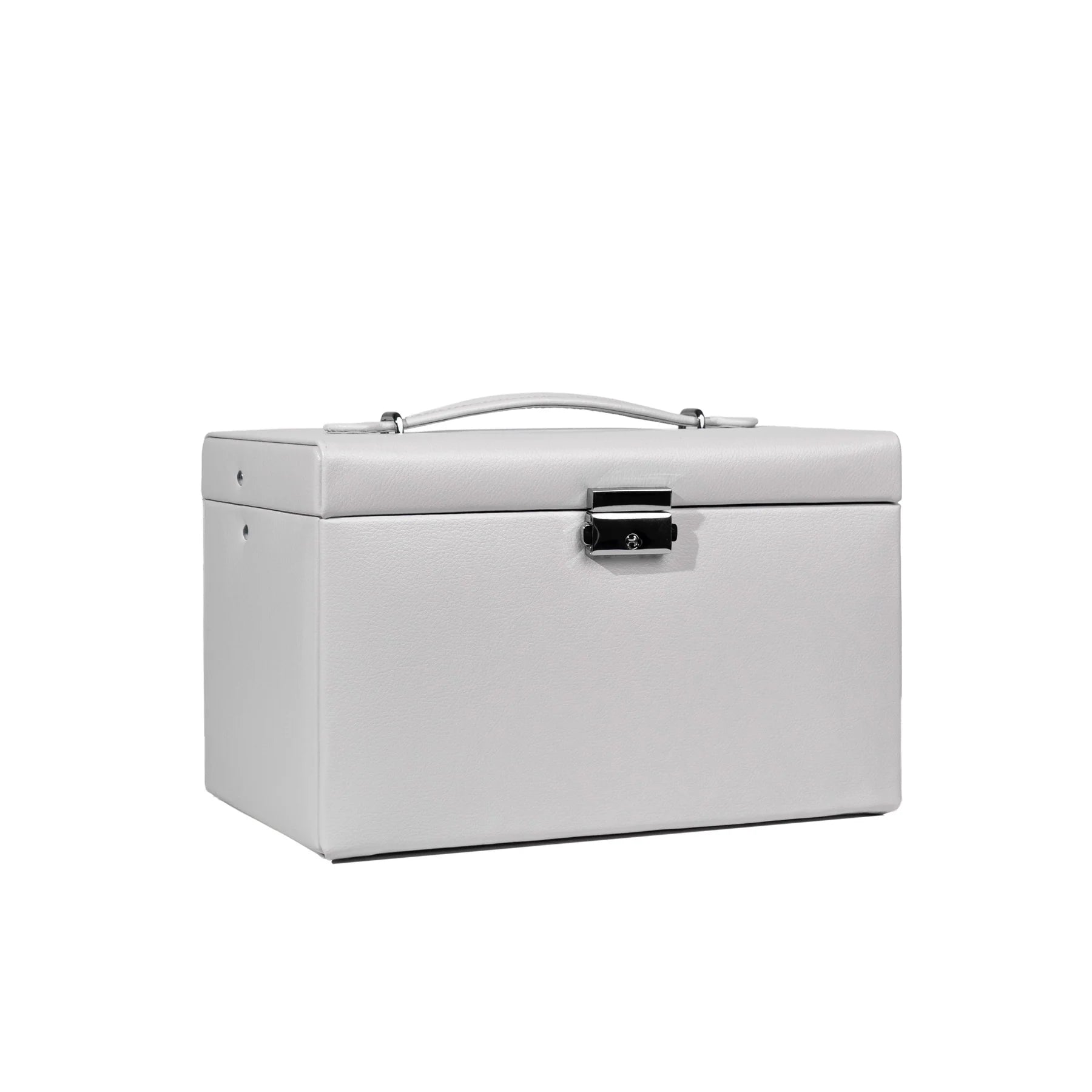 Boîte à bijoux｜Classico grise en cuir véritable