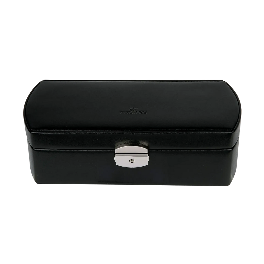 boites à montres noire arrondie 
