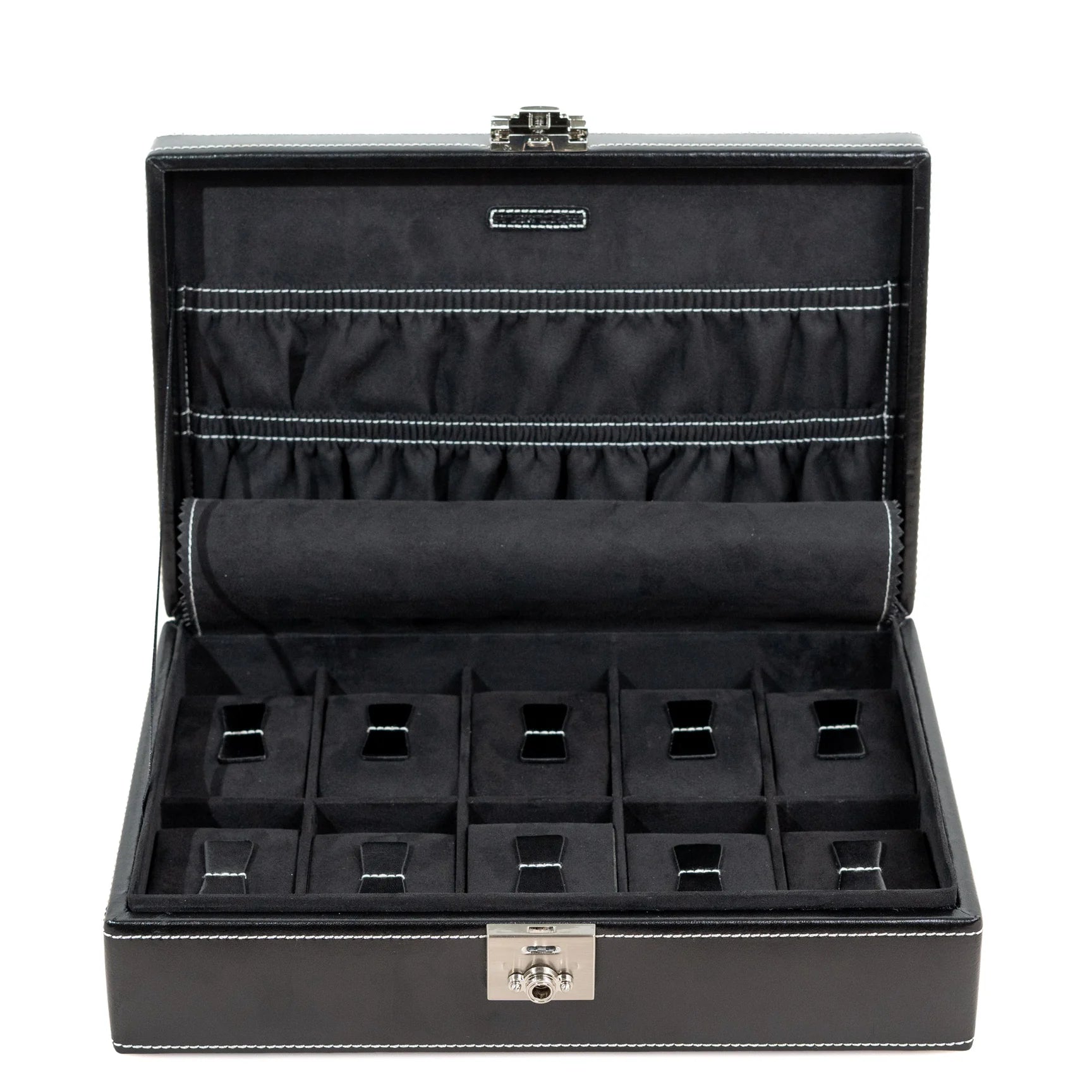 Coffret 10 Montres Cuir Noir - Royaume de la Boîte