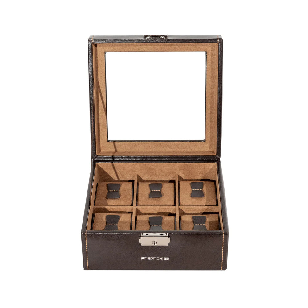 Coffret  Montres en Cuir Marron - Royaume de la Boîte