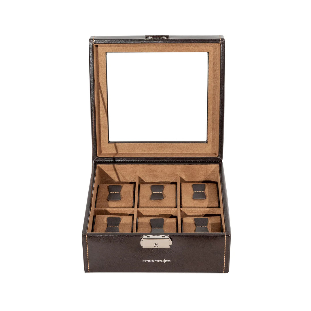 Coffret  Montres en Cuir Marron - Royaume de la Boîte