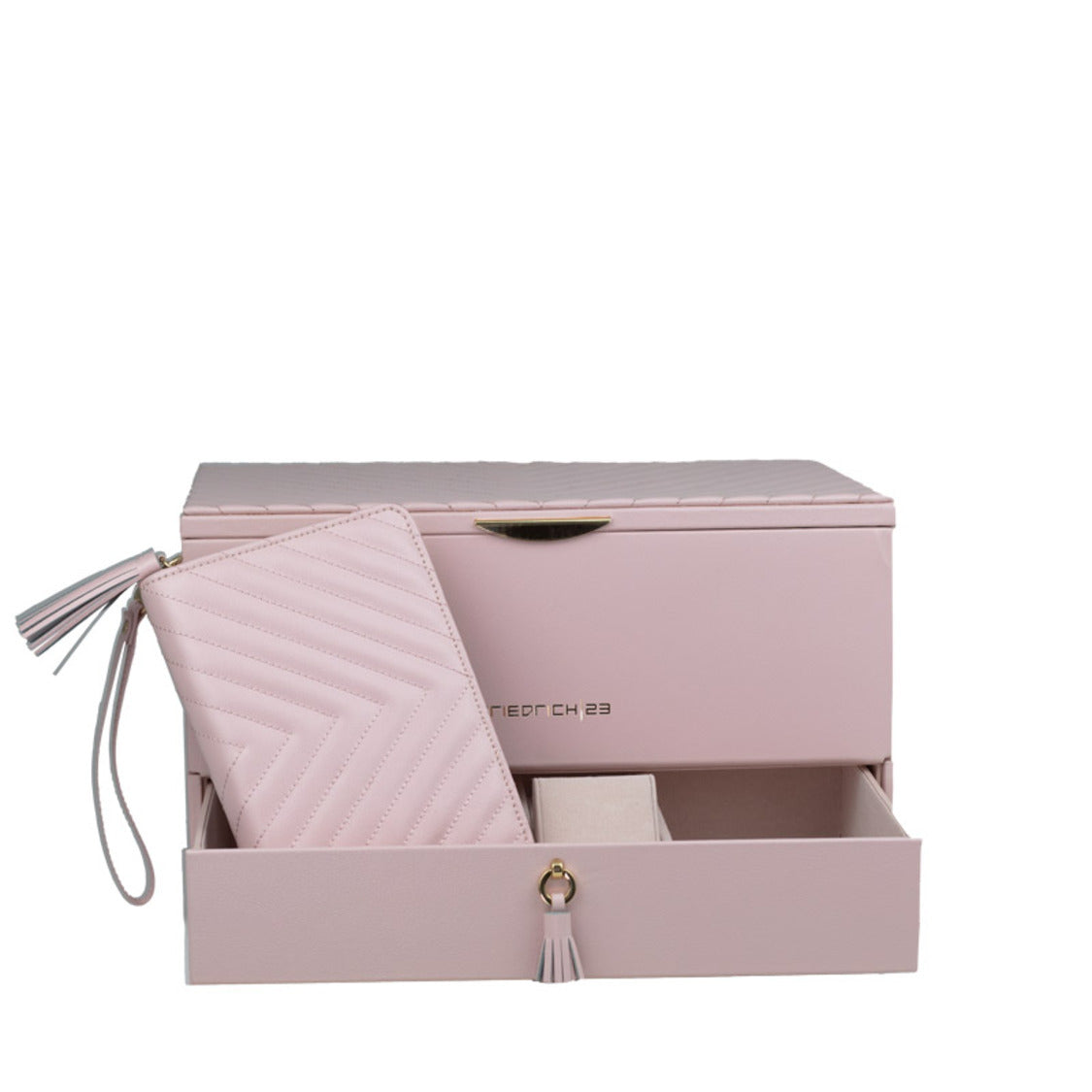 Coffret à Bijoux de Luxe Rose pour Femme - Royaume de la Boîte