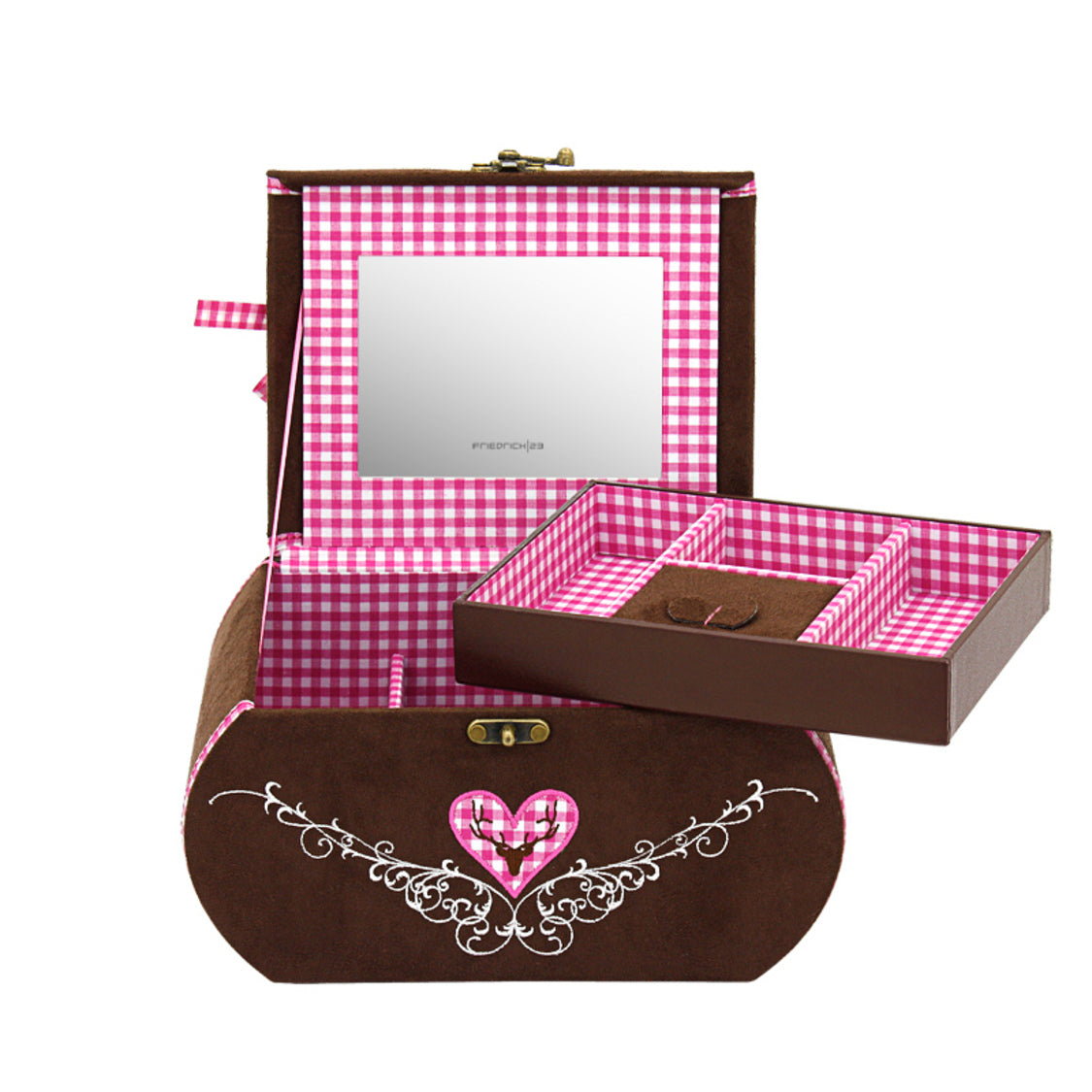 Coffret à Bijoux Rose pour Fille - Royaume de la Boîte