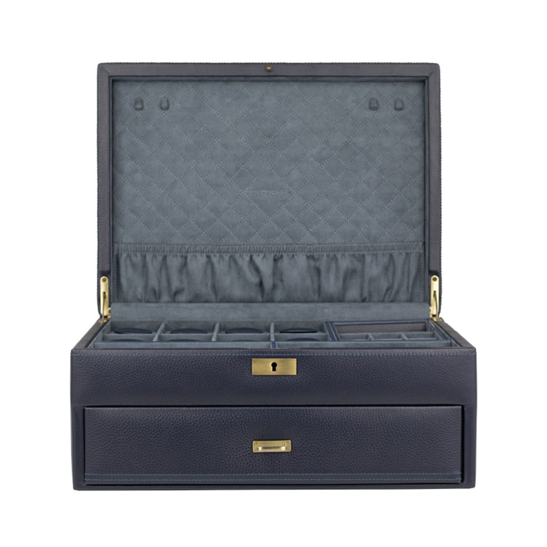 Boîte à Montre WisePoint En Cuir PU Vert - Rangement Élégant Avec Coussin Amovible Pour Homme Et Femme