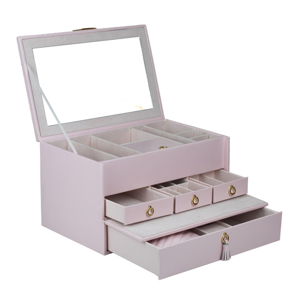 Grand Coffret Bijoux Cuir - Royaume de la Boîte