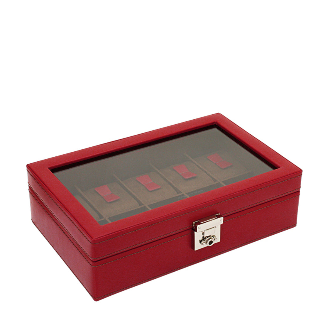 Grand Coffret à Montre Rouge - Royaume de la Boîte